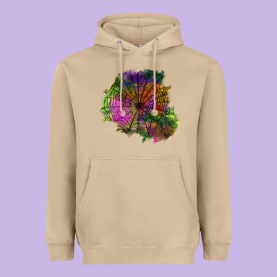 Halloween Spider Web For Patches Heavyweight Hoodie Designed By Bundleandbundleshop