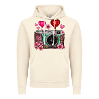 Vintage Artic floral heart pink leopard vintage camera Vintage Hoodie - FaDigitalArtStudio