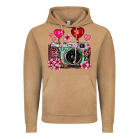 Vintage Camel floral heart pink leopard vintage camera Vintage Hoodie - FaDigitalArtStudio