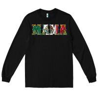 Black mexican flag mama Long Sleeve Tee - Jasminsmagicworld