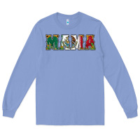 Colony Blue mexican flag mama Long Sleeve Tee - Jasminsmagicworld