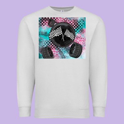 Racing Premium Sweatshirt Designed By Lillyallendesigns