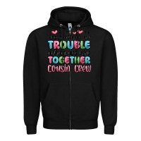 Black apparently we are trouble when we are together cou Zipper Hoodie - MaliasSmallBusiness
