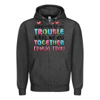 Charcoal Heather apparently we are trouble when we are together cou Zipper Hoodie - MaliasSmallBusiness