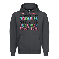 Smoke apparently we are trouble when we are together cou Zipper Hoodie - MaliasSmallBusiness