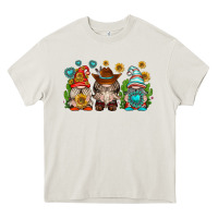 Cream western gnomies Heavy Core Tee - texasbilliewilder