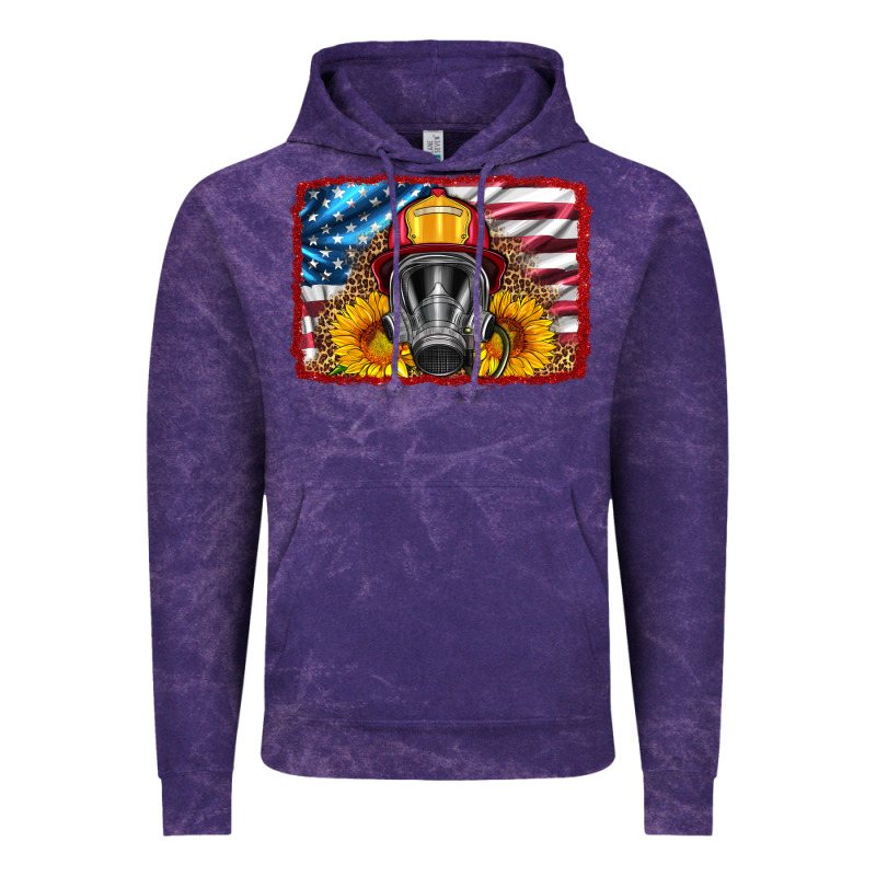 Firefighter Air Mask And Sunflower Vintage Hoodie by HRA Design Shop | Teevron
