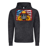 Vintage Black firefighter air mask and sunflower Vintage Hoodie - HRA Design Shop