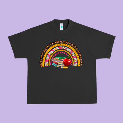 Back To School Rainbow Urban Heavy Tee Designed By Adodesignshop