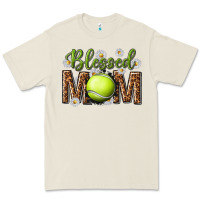 Bone blessed mom with tennis and daisy Premium Tee - texasbilliewilder