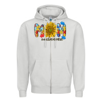 Autism Mom Life Sunflower Zipper Hoodie | Teevron