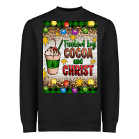Black christmas fueled by cocoa and christ Heavyweight Sweatshirt - Artiststas