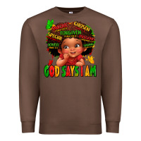 Chestnut god says i am juneteenth kid Premium Sweatshirt - LillyAllenDesigns