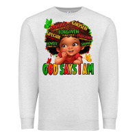 Oatmeal Heather god says i am juneteenth kid Premium Sweatshirt - LillyAllenDesigns