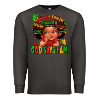Smoke god says i am juneteenth kid Premium Sweatshirt - LillyAllenDesigns