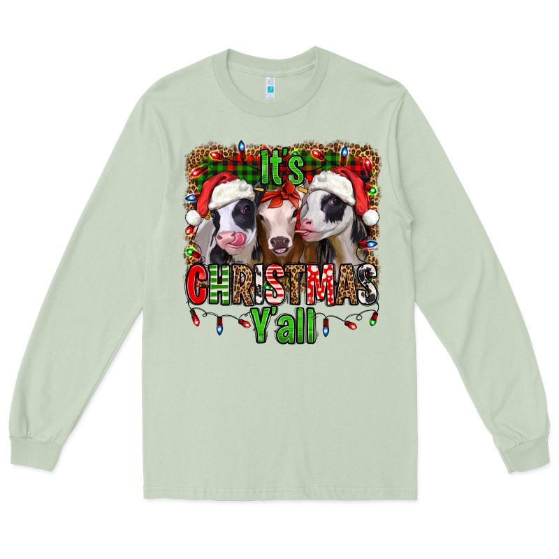 It's Christmas Y'all Heifers Long Sleeve Tee by Jasminsmagicworld | Teevron