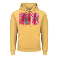 Vintage Mustard valentines day brushstroke Vintage Hoodie - OliviaCreatesArt