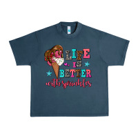 Midnight Navy life is better with sprinkles Urban Heavy Tee - AdoDesignShop