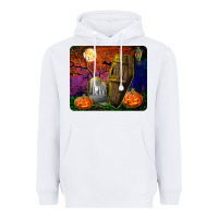 White headstone and coffin mousepad Heavyweight Hoodie - BundleAndBundleShop