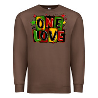 Chestnut one love juneteenth Premium Sweatshirt - LillyAllenDesigns