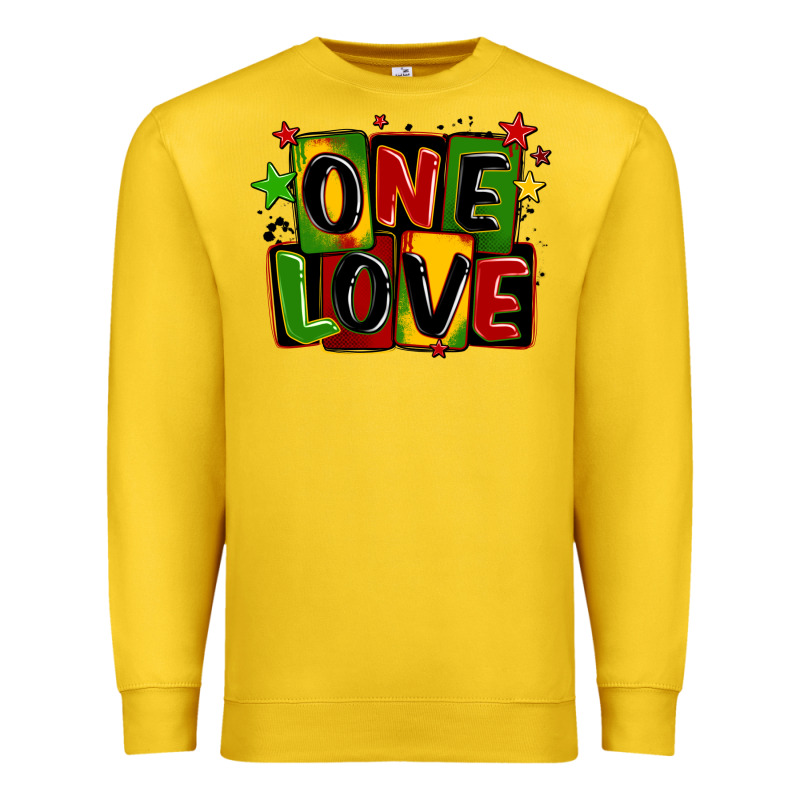 One Love Juneteenth Premium Sweatshirt by LillyAllenDesigns | Teevron
