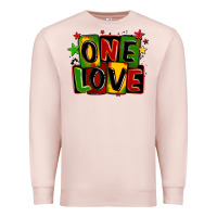 Pale Pink one love juneteenth Premium Sweatshirt - LillyAllenDesigns
