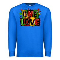 True Royal one love juneteenth Premium Sweatshirt - LillyAllenDesigns
