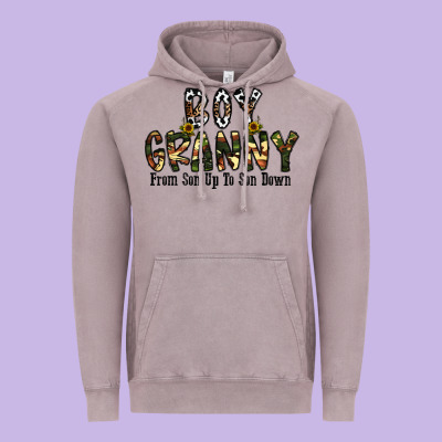 Boy Granny From Son Up To Sondown Vintage Hoodie Designed By Cowhidedigitalart