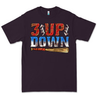 Plum 3 up 3 down baseball Premium Tee - texasbilliewilder