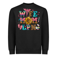 Black wife mom lpn Heavyweight Sweatshirt - AdoDesignShop