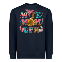 Navy wife mom lpn Heavyweight Sweatshirt - AdoDesignShop