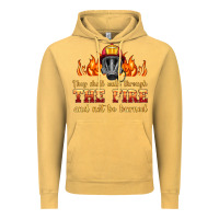 Vintage Mustard the fire with firefighter air mask Vintage Hoodie - HRA Design Shop