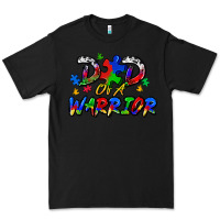 Black dad of a warrior Premium Tee - Zillion Design Studio