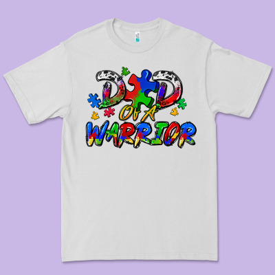 Dad Of A Warrior Premium Tee Designed By Zillion Design Studio