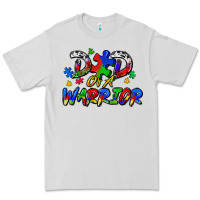 Dove Grey dad of a warrior Premium Tee - Zillion Design Studio