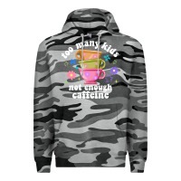 Slate Camo too many kids not enough caffeine Premium Hoodie - JahusDesignShop
