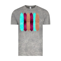 Cloud Rock Colored Farm Life Purple Wood Jute Cyan Glitter Brush Strokes Vintage Tee - Bettercallsaul