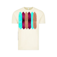 Vintage Arctic Colored Farm Life Purple Wood Jute Cyan Glitter Brush Strokes Vintage Tee - Bettercallsaul