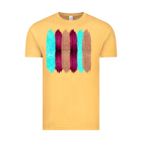 Vintage Mustard Colored Farm Life Purple Wood Jute Cyan Glitter Brush Strokes Vintage Tee - Bettercallsaul