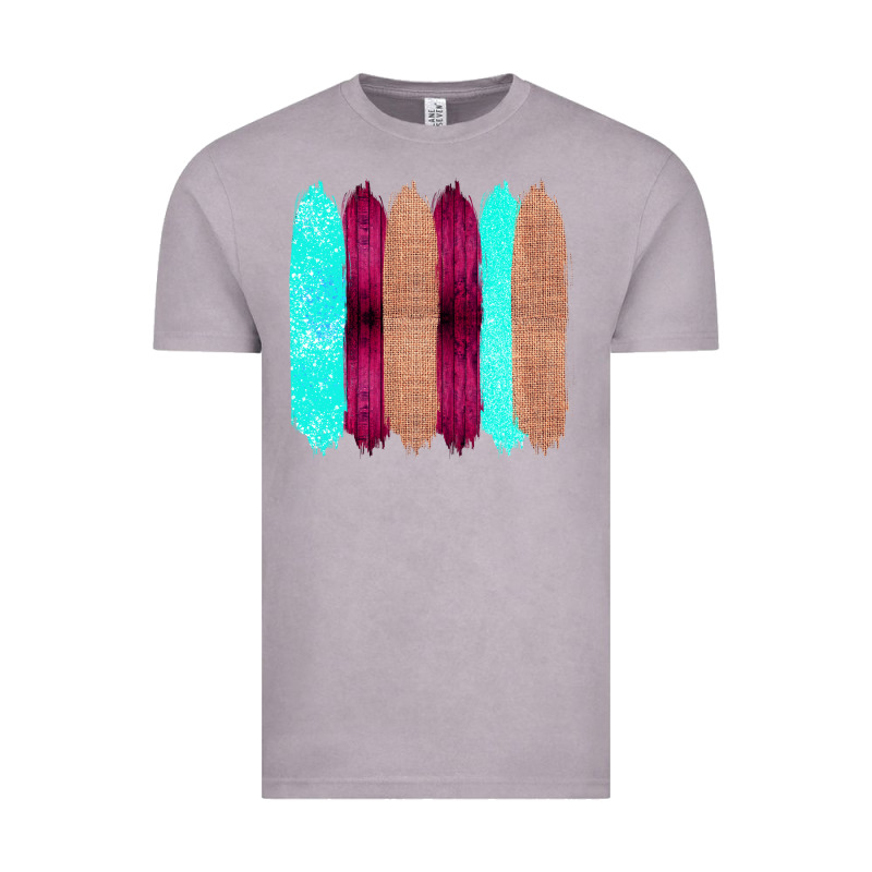 Colored Farm Life Purple Wood Jute Cyan Glitter Brush Strokes Vintage Tee by Bettercallsaul | Teevron