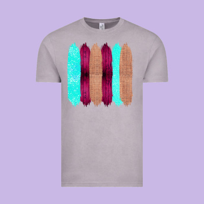 Colored Farm Life Purple Wood Jute Cyan Glitter Brush Strokes Vintage Tee Designed By Bettercallsaul