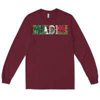 Burgundy mexican flag madre Long Sleeve Tee - Jasminsmagicworld