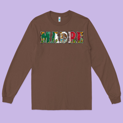 Mexican Flag Madre Long Sleeve Tee Designed By Jasminsmagicworld