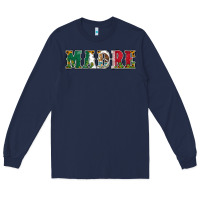 Navy mexican flag madre Long Sleeve Tee - Jasminsmagicworld