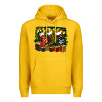 Lemon Christmas Santa Socks Premium Hoodie - RanaPortraitStore