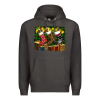 Smoke Christmas Santa Socks Premium Hoodie - RanaPortraitStore
