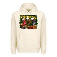 Tofu Christmas Santa Socks Premium Hoodie - RanaPortraitStore