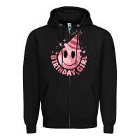 Black birthday girl Zipper Hoodie - MaliasSmallBusiness