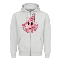 Dove Grey birthday girl Zipper Hoodie - MaliasSmallBusiness