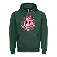 Sports Green birthday girl Zipper Hoodie - MaliasSmallBusiness